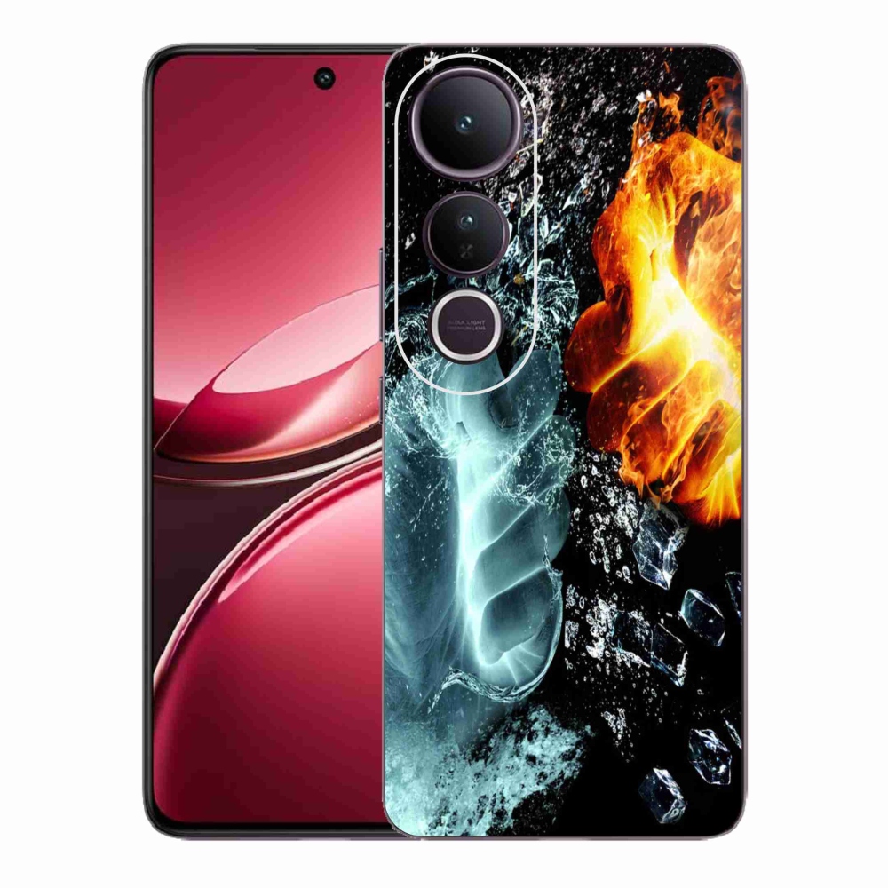 Gélový kryt mmCase na Vivo V50 Lite 4G/5G - voda a oheň