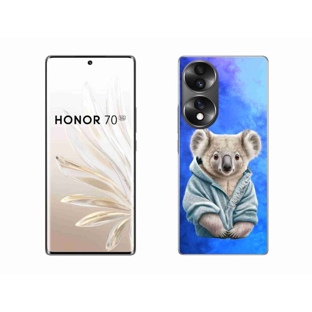 Gélový kryt mmCase na Honor 70 - koala vo svetri