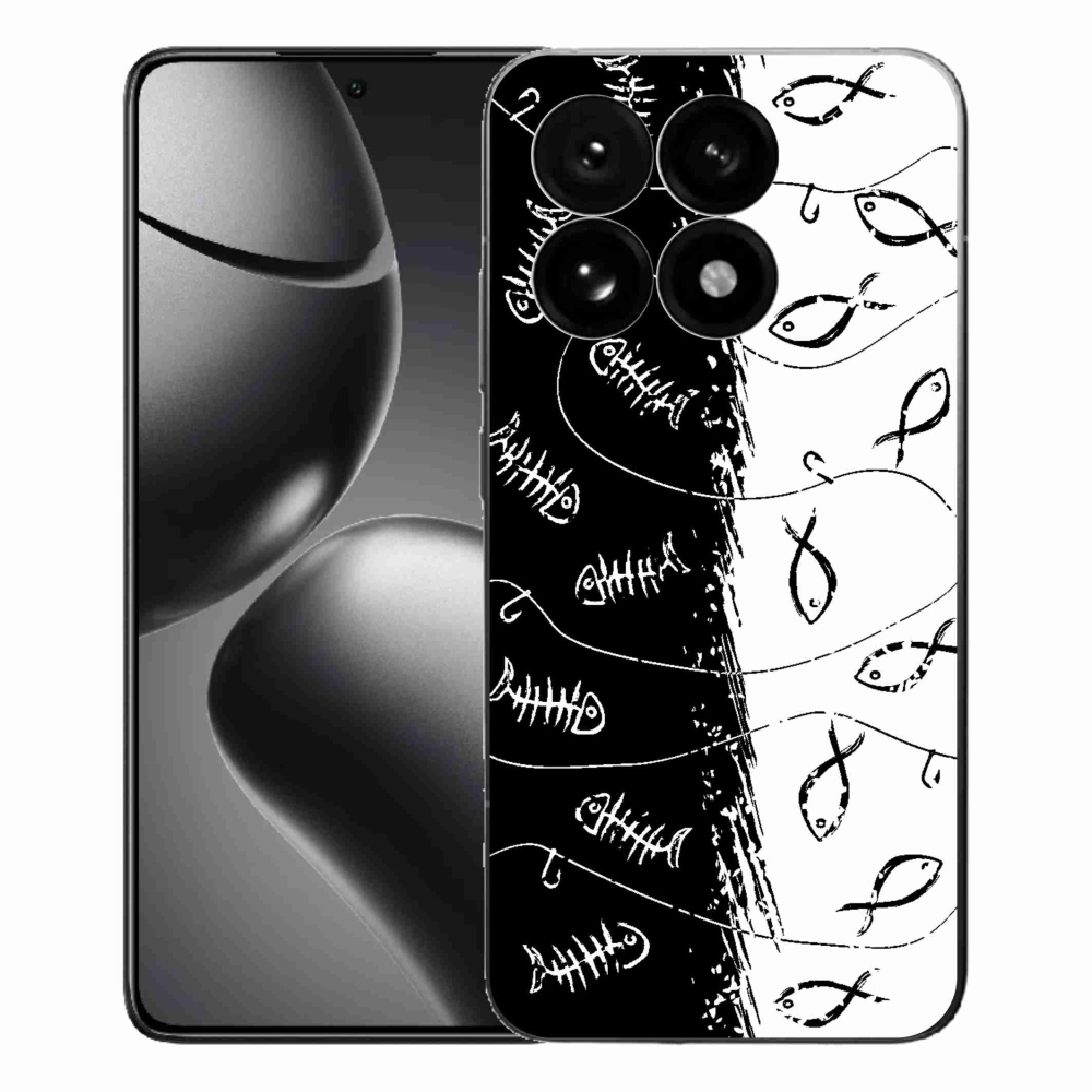 Gélový kryt mmCase na Xiaomi 15T - kostry a rybky