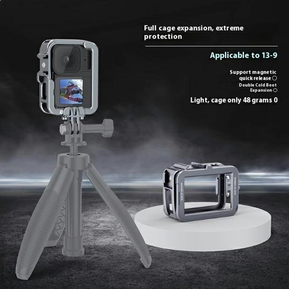 TELESIN kovová ochranná klietka pre GoPro Hero 13/12/11 s vertikálnou montážou