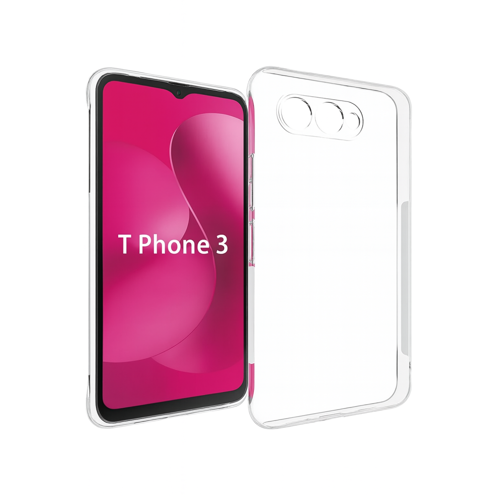 Priehľadný gélový obal na T-Mobile T Phone 3 - priehľadný