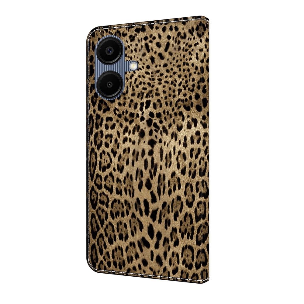 Smooth knižkové púzdro na Samsung Galaxy A07 4G - leopardí vzor 1