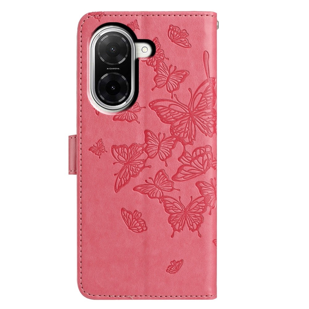 Floral Butterfly knižkové púzdro na Xiaomi Redmi A5 (171.7x77.8x8.3mm) - rose