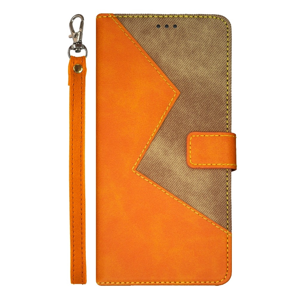 IDEWEI knižkové puzdro na Realme Note 50 - oranžové