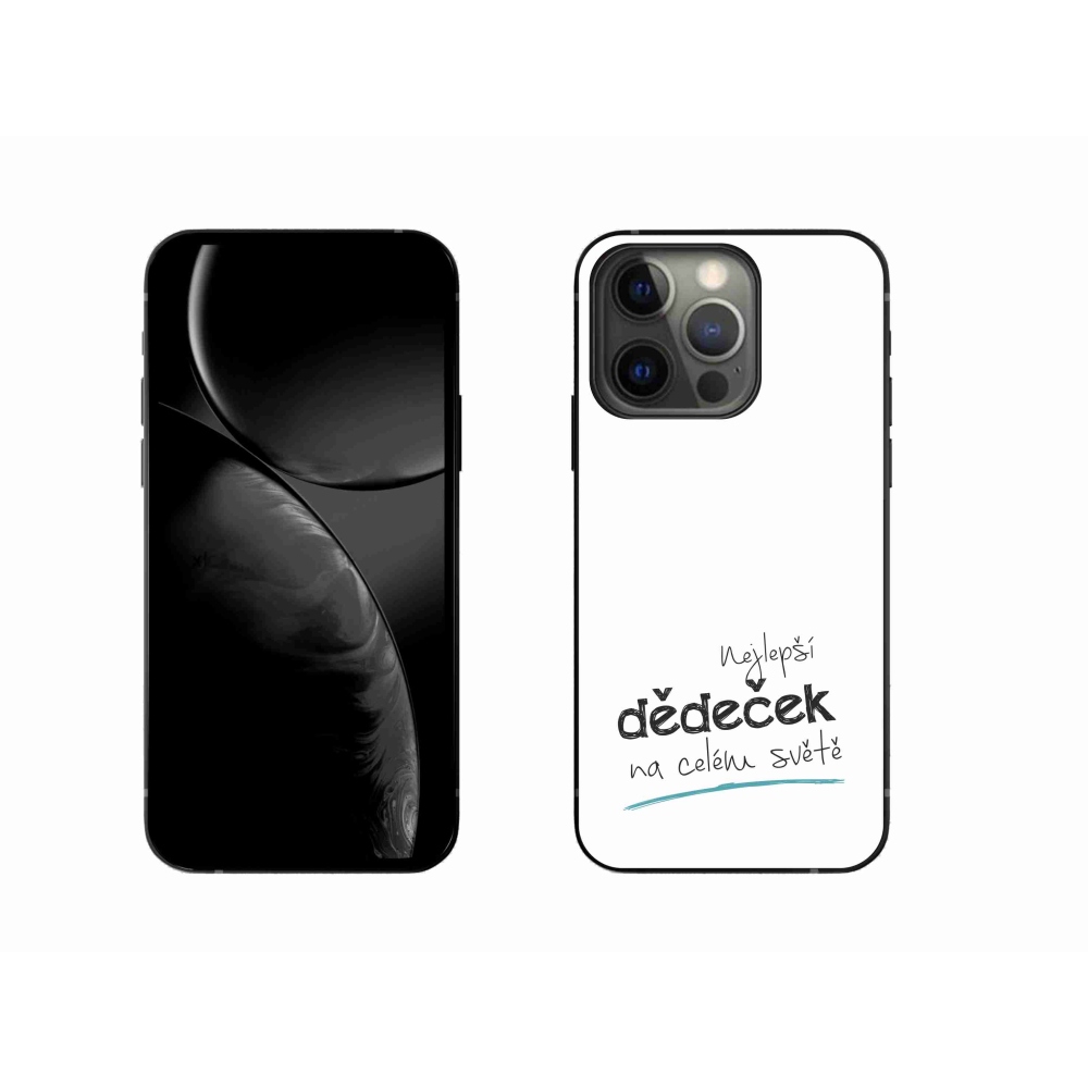Gélový kryt mmCase na iPhone 13 Pro 6.1 - najlepší dedko 3 biele pozadie