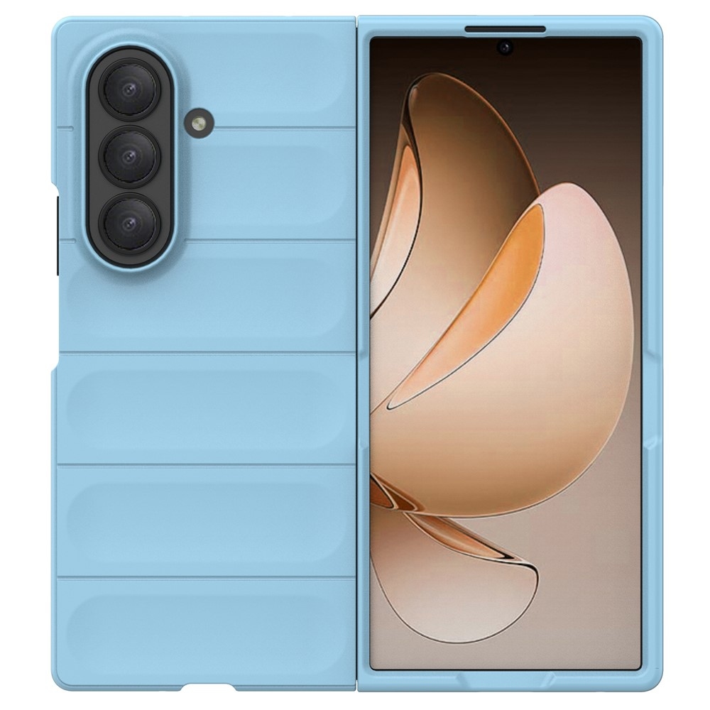 Rugg odolný gélový obal na Samsung Galaxy Z Fold7 5G - svetlomodrý