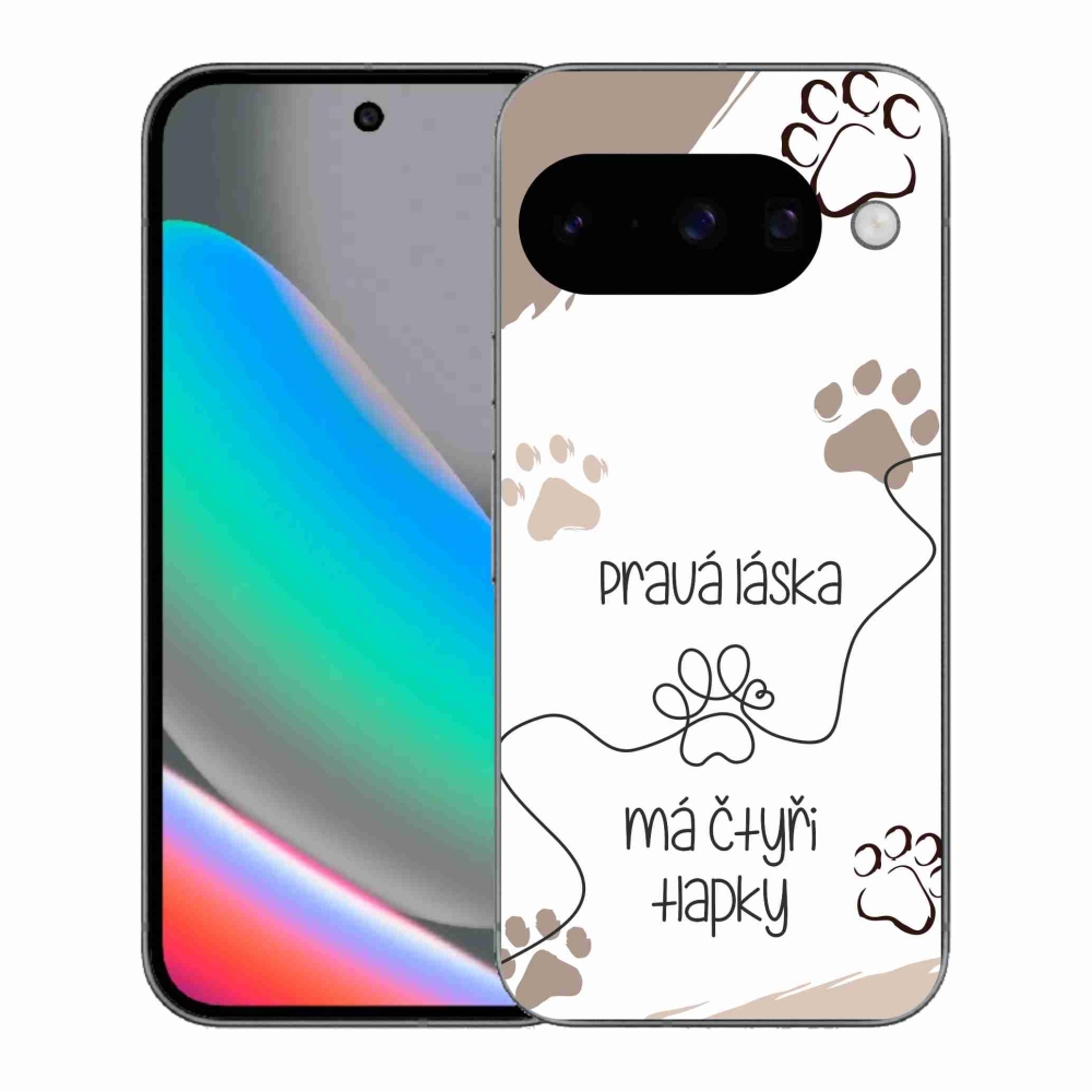 Gélový kryt mmCase na Google Pixel 10 - psí motív 1 biele pozadie