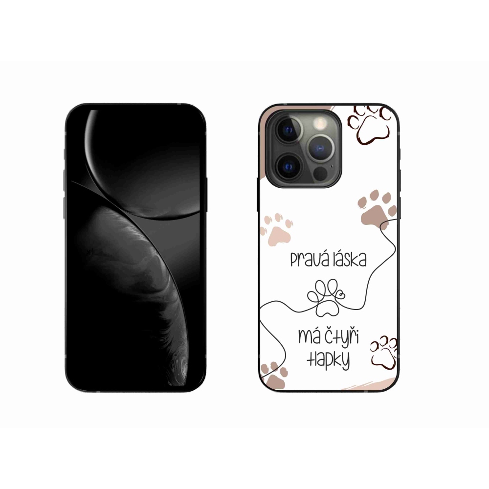 Gélový kryt mmCase na iPhone 13 Pro 6.1 - psí motív 1 biele pozadie