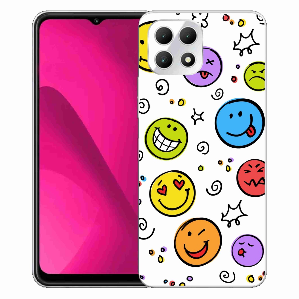 Gélový kryt mmCase na T-Mobile T Phone 2 - smajlíci