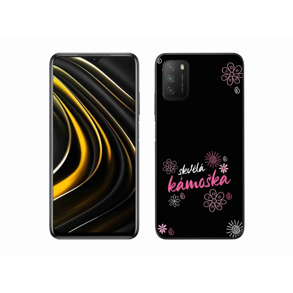 Gélový kryt mmCase na Xiaomi Poco M3 - skvelá kamoška čierne pozadie
