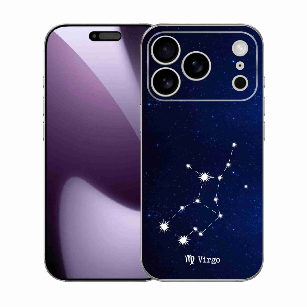 Gélový kryt mmCase na iPhone 17 Pro - súhvezdie Panny