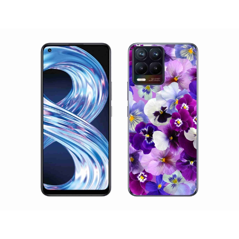 Gélový kryt mmCase na Realme 8 4G - kvety 9