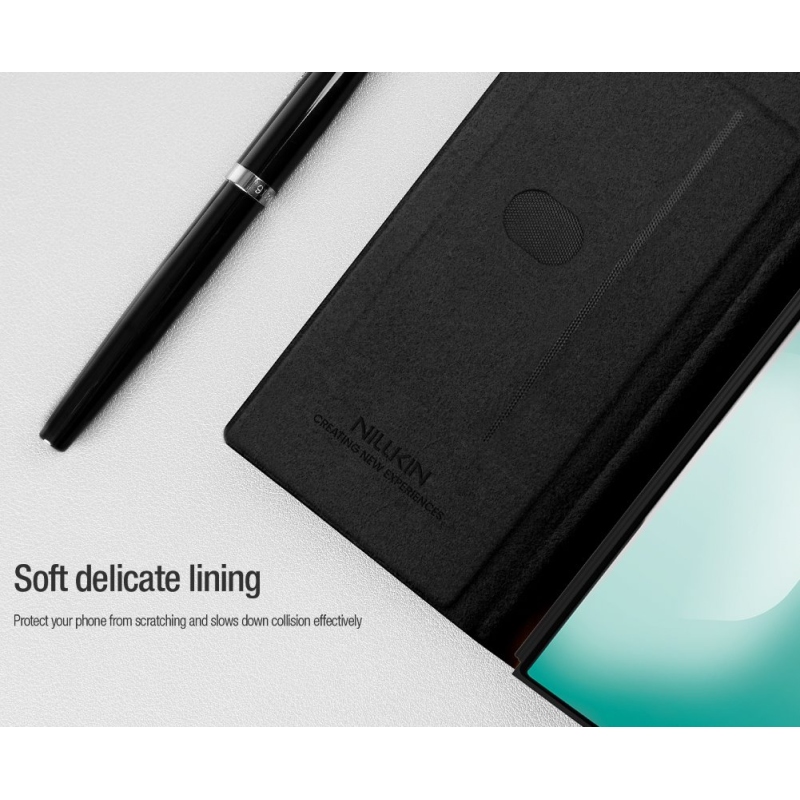 Nillkin Qin Book PRO Puzdro so slotom na pero pre Samsung Galaxy Z Fold 7 Brown