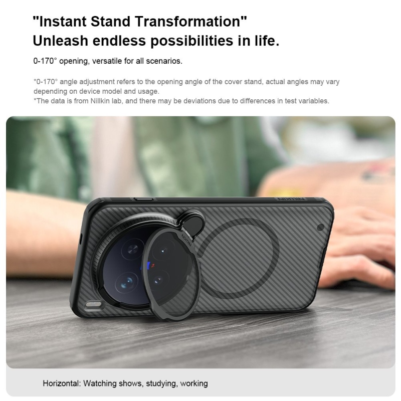 Nillkin CamShield Prop Magnetický zadný kryt pre Vivo X300 Pro Transparent Black