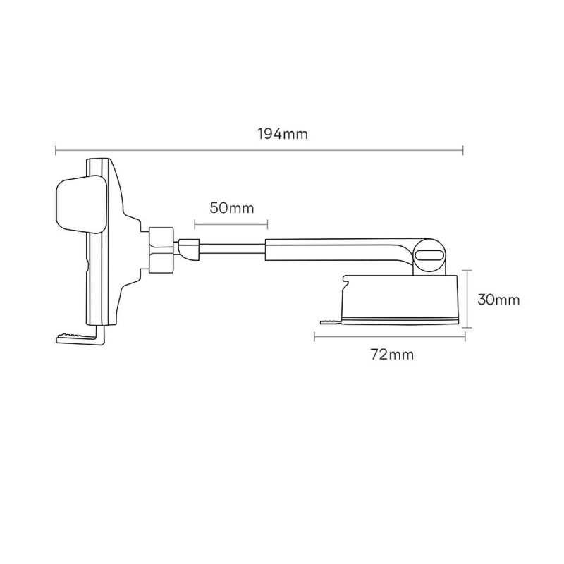 Baseus Wisdom Auto Alignment Držiak do Autá s Bezdrôtovým nabíjaním 15W (Suction Base) Black