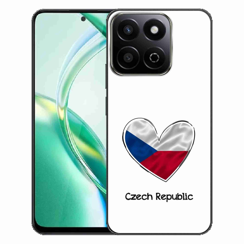 Gélový kryt mmCase na Honor 200 Smart 5G - vlajka srdca biele pozadie