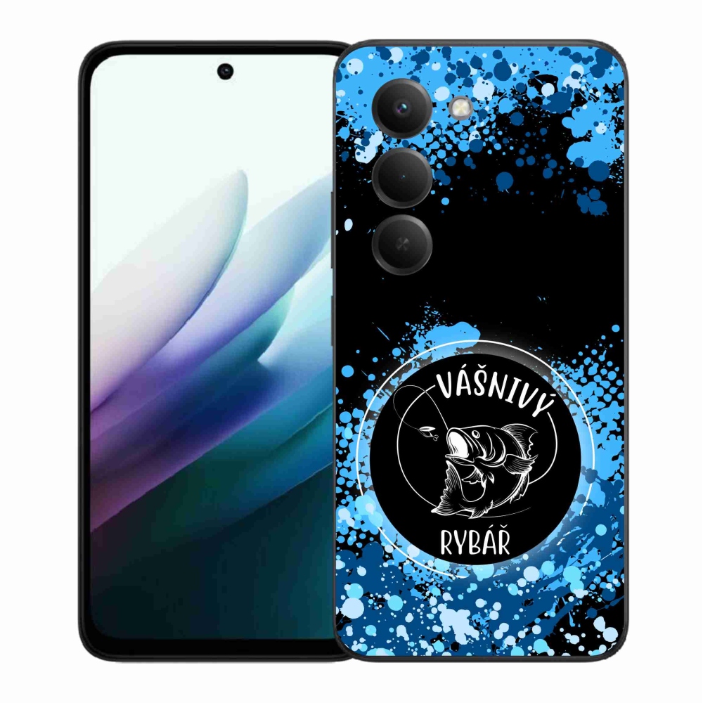 Gélový kryt mmCase na Xiaomi Redmi 15 4G/5G (171mm) - vášnivý rybár čierne pozadie
