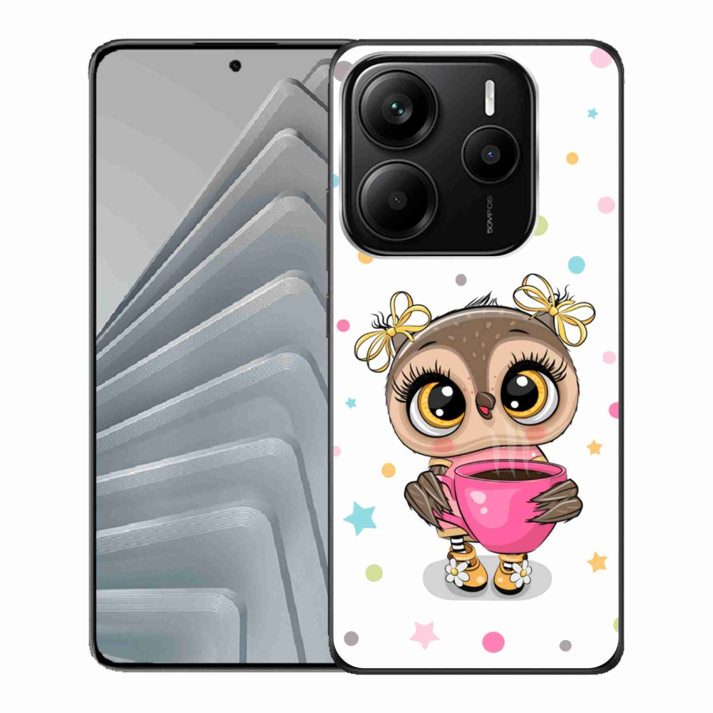 Gélový kryt mmCase na Xiaomi Redmi Note 14 5G - kreslená sovička