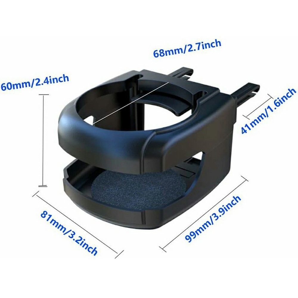 Držiak nápojov do auta na mriežku ventilácie - modrý