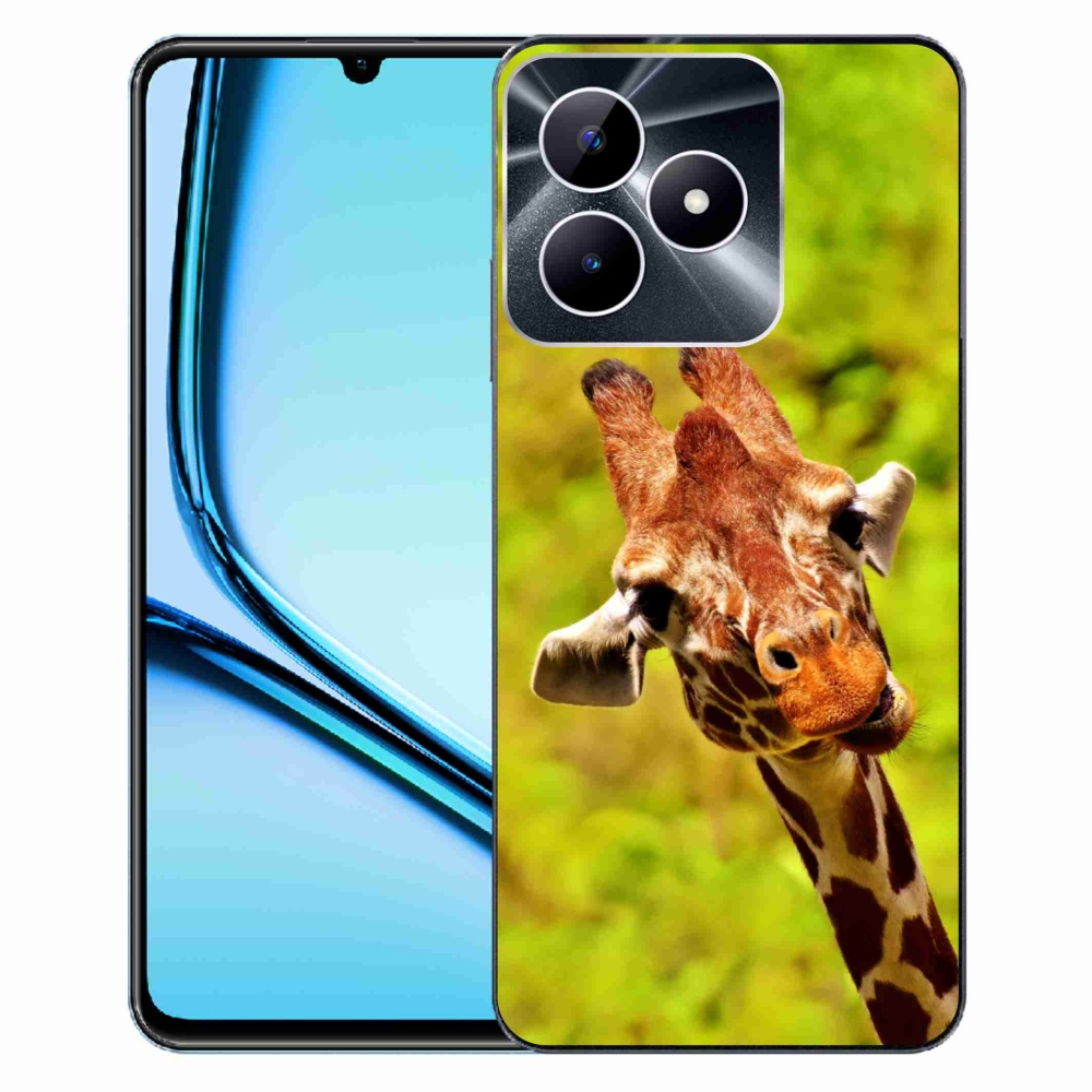 Gélový kryt mmCase na Realme Note 50 - žirafa