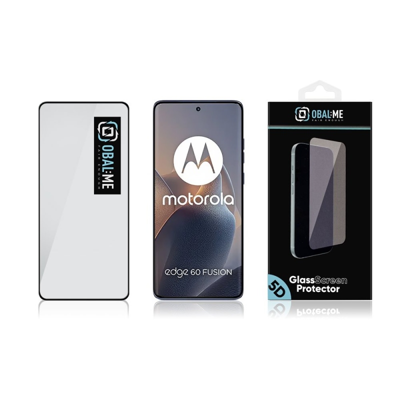 BALENIE:ME 5D tvrdené sklo pre Motorola Edge 60/60 Pro/60 Fusion Black