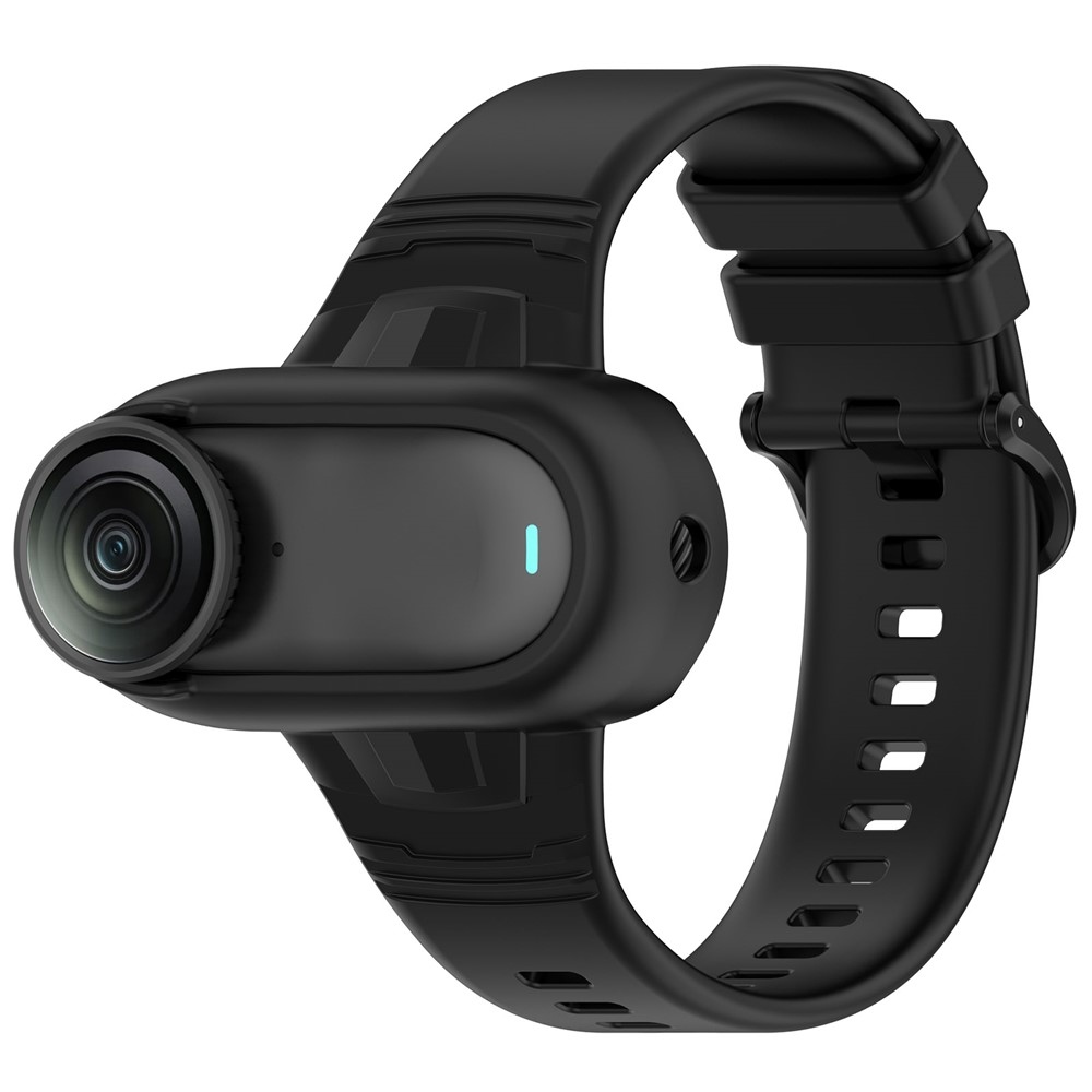 Silikónový rám s náramkom pre Insta360 GO 3 / GO 3S / GO 2 - čierny