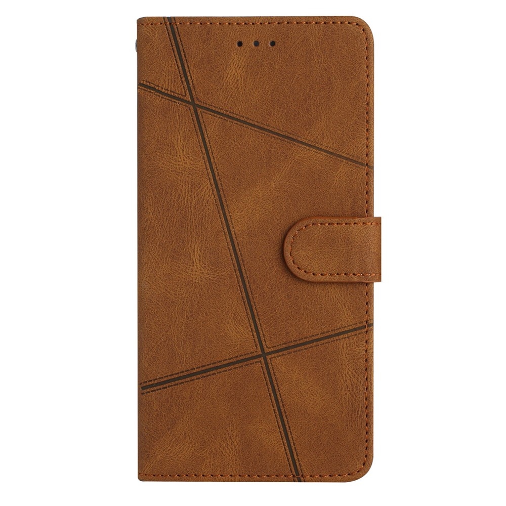 Line knižkové púzdro na Xiaomi 15T Pro - hnedé