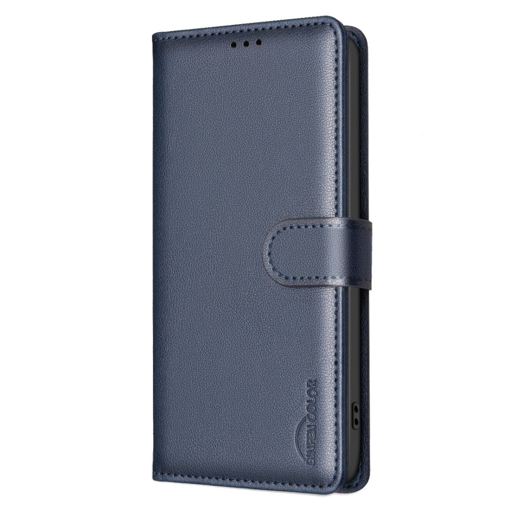 BINFEN knižkové púzdro na Xiaomi Redmi A5 (171.7x77.8x8.3mm) - modré
