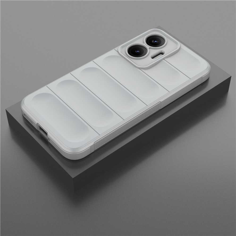 Rugg odolný gélový obal na Xiaomi Poco F7 5G - svetlosivý