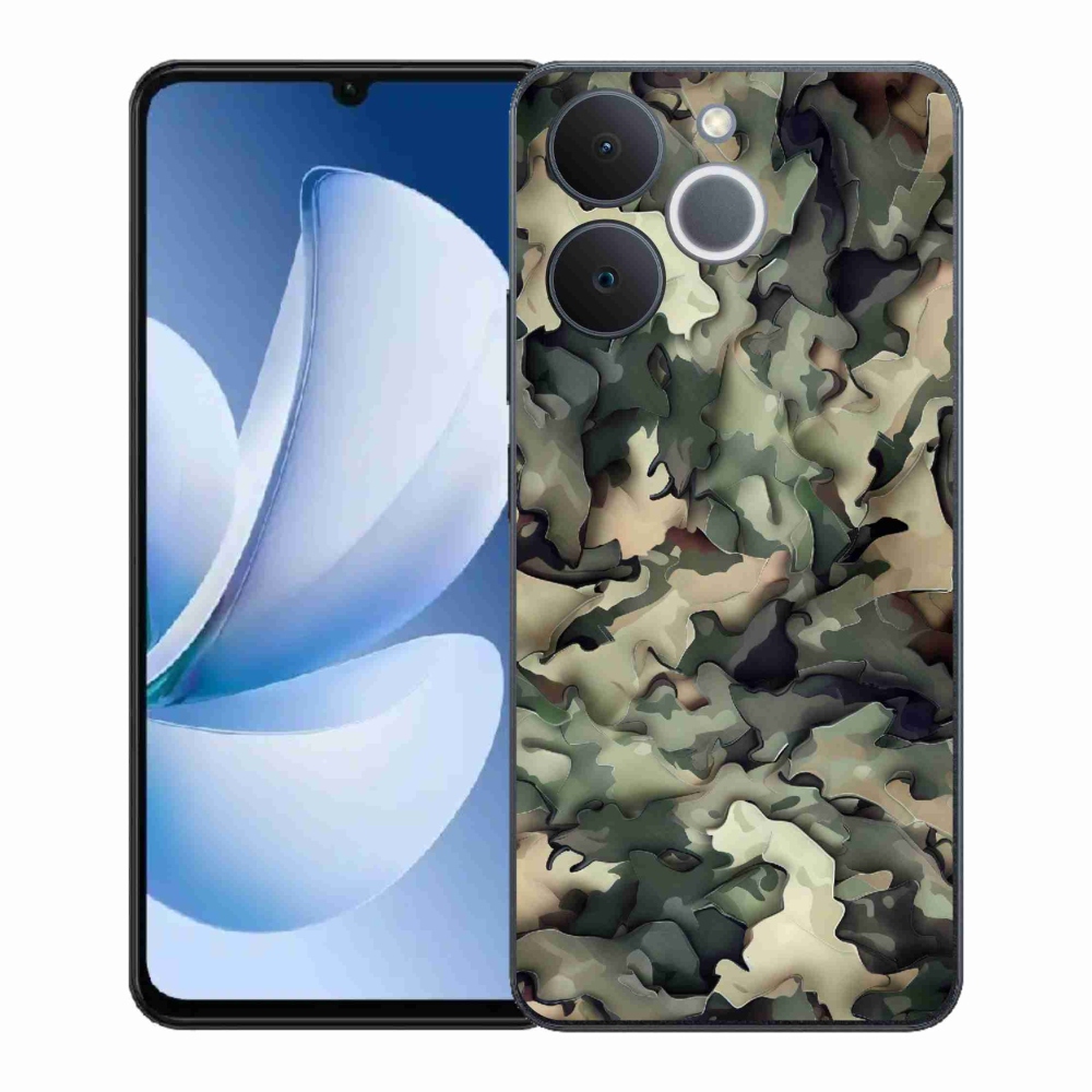 Gélový kryt mmCase na Realme Note 70T - maskáčový vzor 9