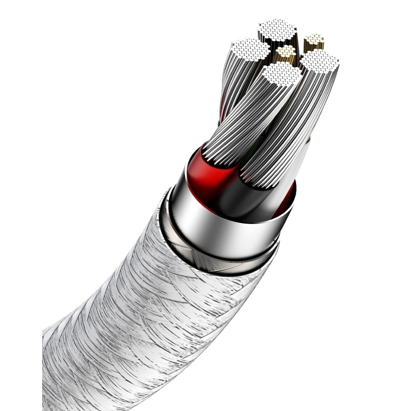 Baseus Cafule Metal Series Dátový Kábel USB-USB-C 66W 2m White
