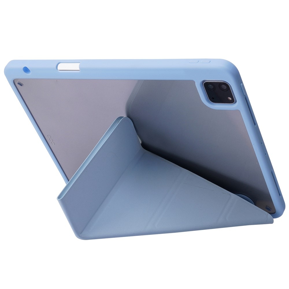 Origamis inteligentné polohovacie puzdro na tablet iPad Pro 11 (2024)/(2025) - svetlomodré