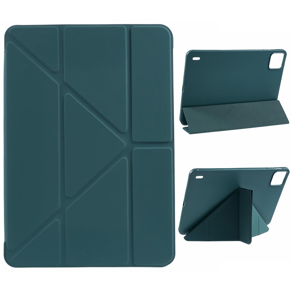 Origamis chytré polohovacie puzdro na tablet Xiaomi Pad 8/8 Pro/7/7 Pro - tmavozelené