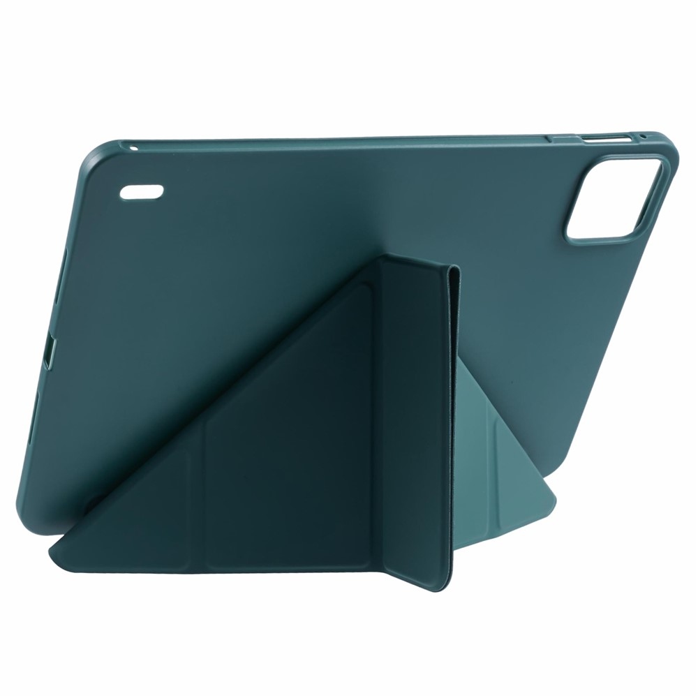 Origamis chytré polohovacie puzdro na tablet Xiaomi Pad 8/8 Pro/7/7 Pro - tmavozelené