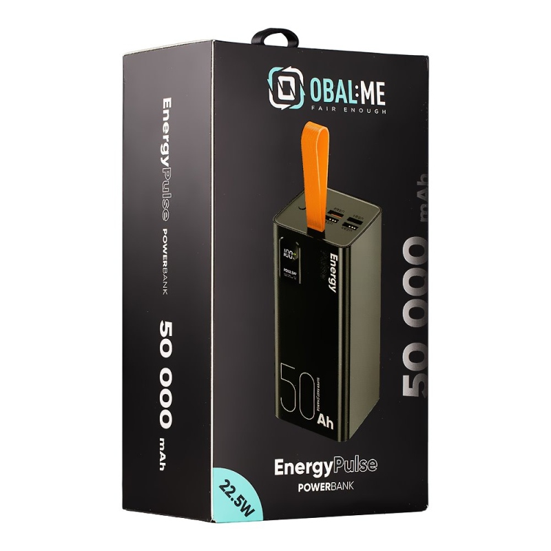 OBAL:ME EnergyPulse Powerbanka 50000mAh 22.5W Black