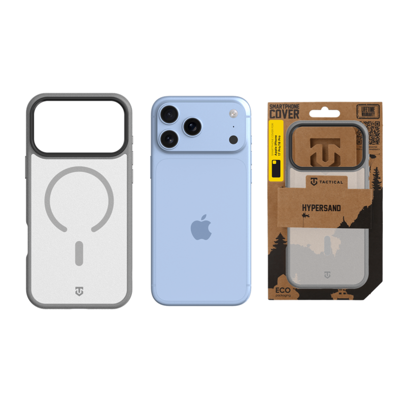 Tactical MagForce Hypersand puzdro pre Apple iPhone 18 Pro/17 Pro, svetlošedé
