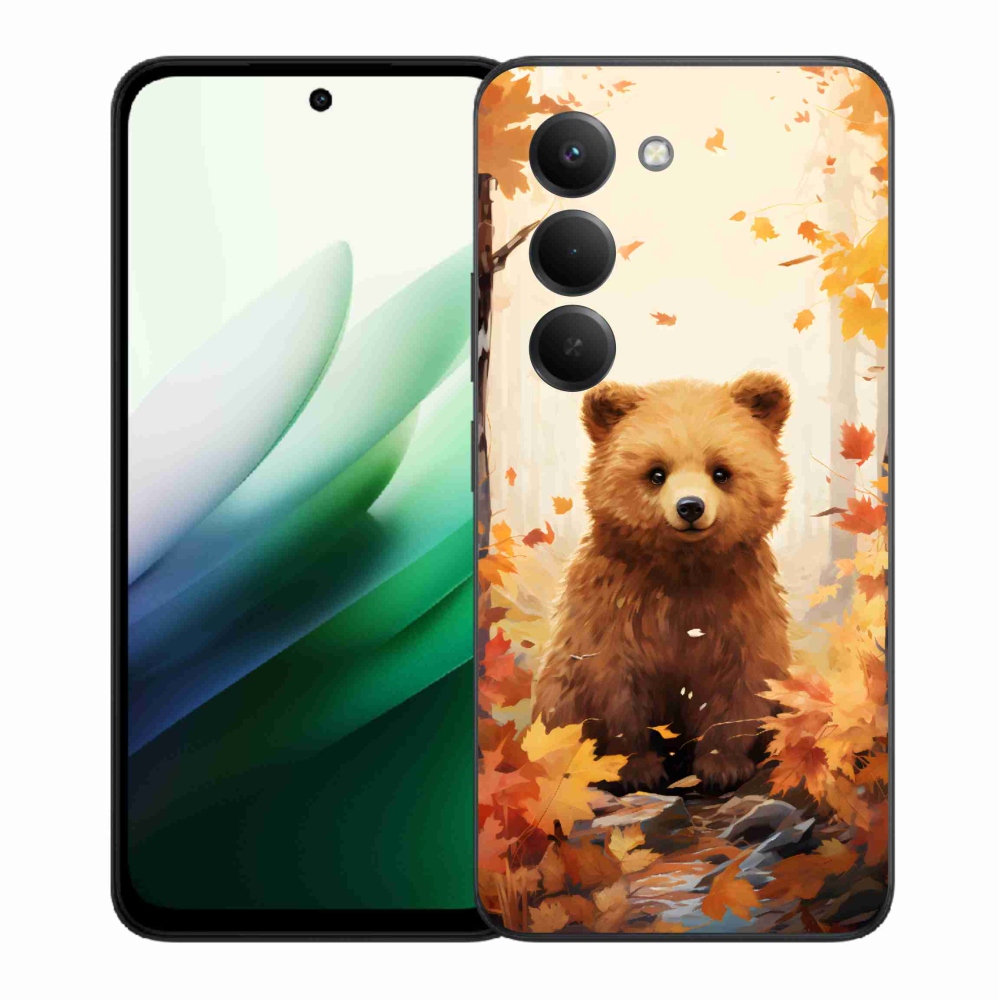 Gélový kryt mmCase na Xiaomi Redmi 15 5G (169mm) - medveď v lese