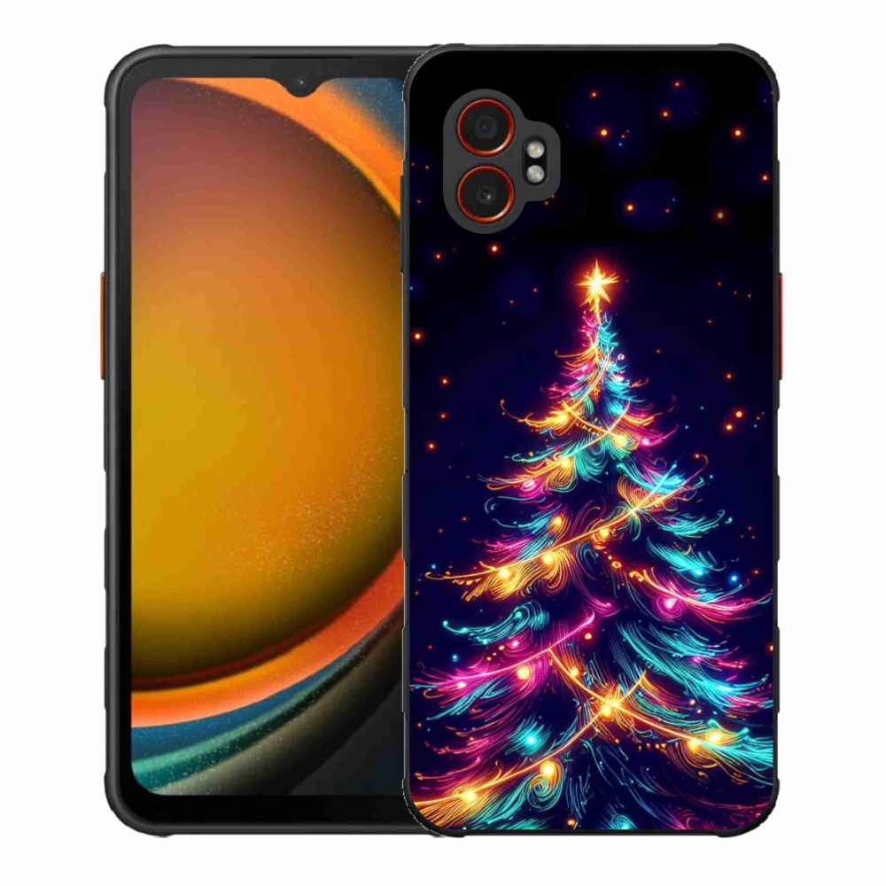 Gélový kryt mmCase na Samsung Galaxy Xcover 7 Pro - neónový vianočný stromček