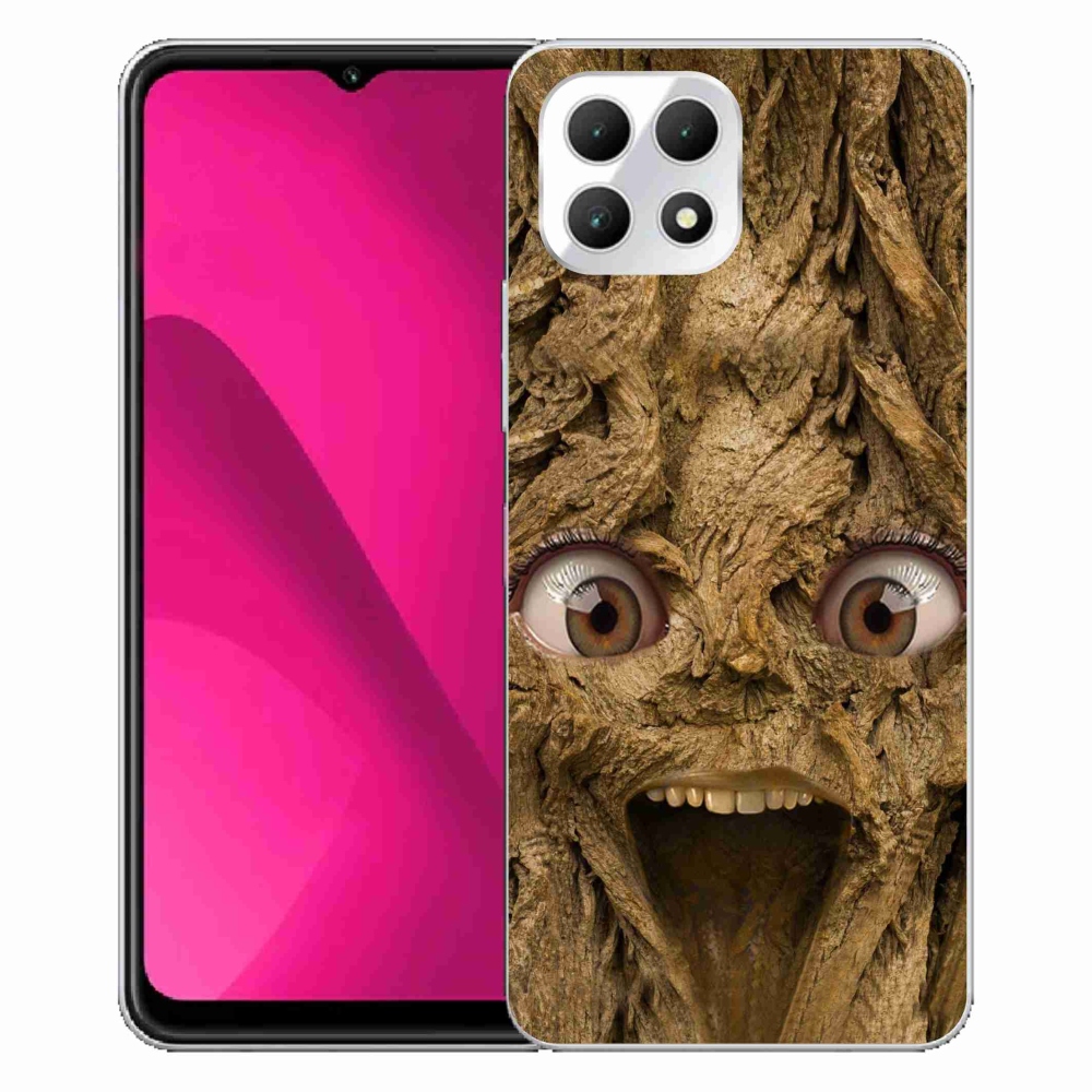 Gélový kryt mmCase na T-Mobile T Phone 2 - veselý strom s očami