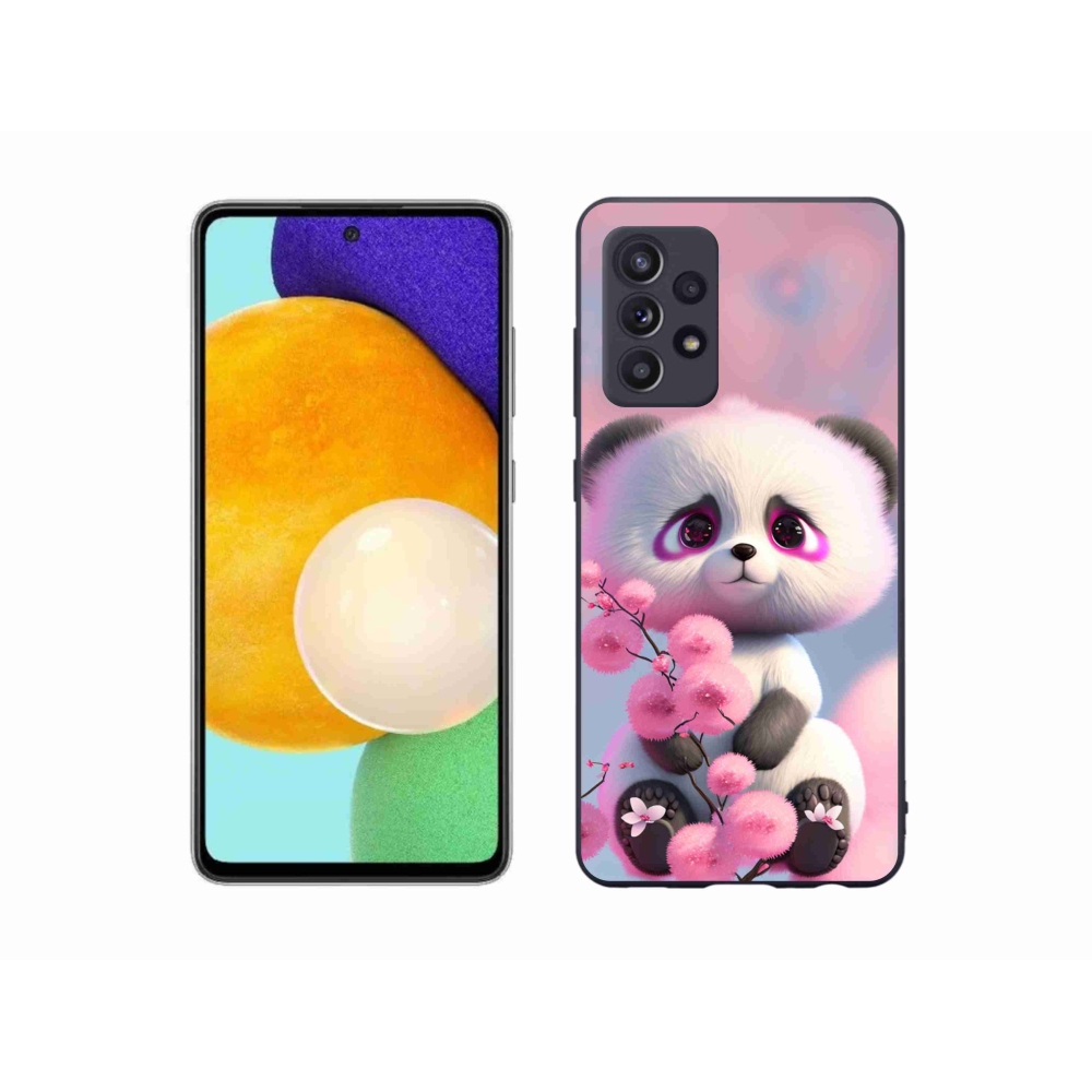 Gélový kryt mmCase na Samsung Galaxy A52/A52 5G - roztomilá panda 1