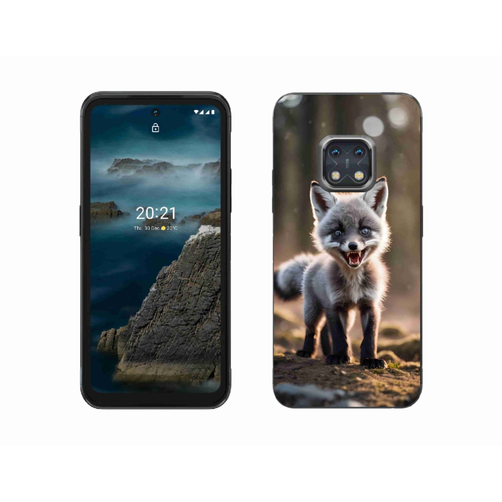 Gélový kryt mmCase na Nokia XR20 - rozzúrená líška