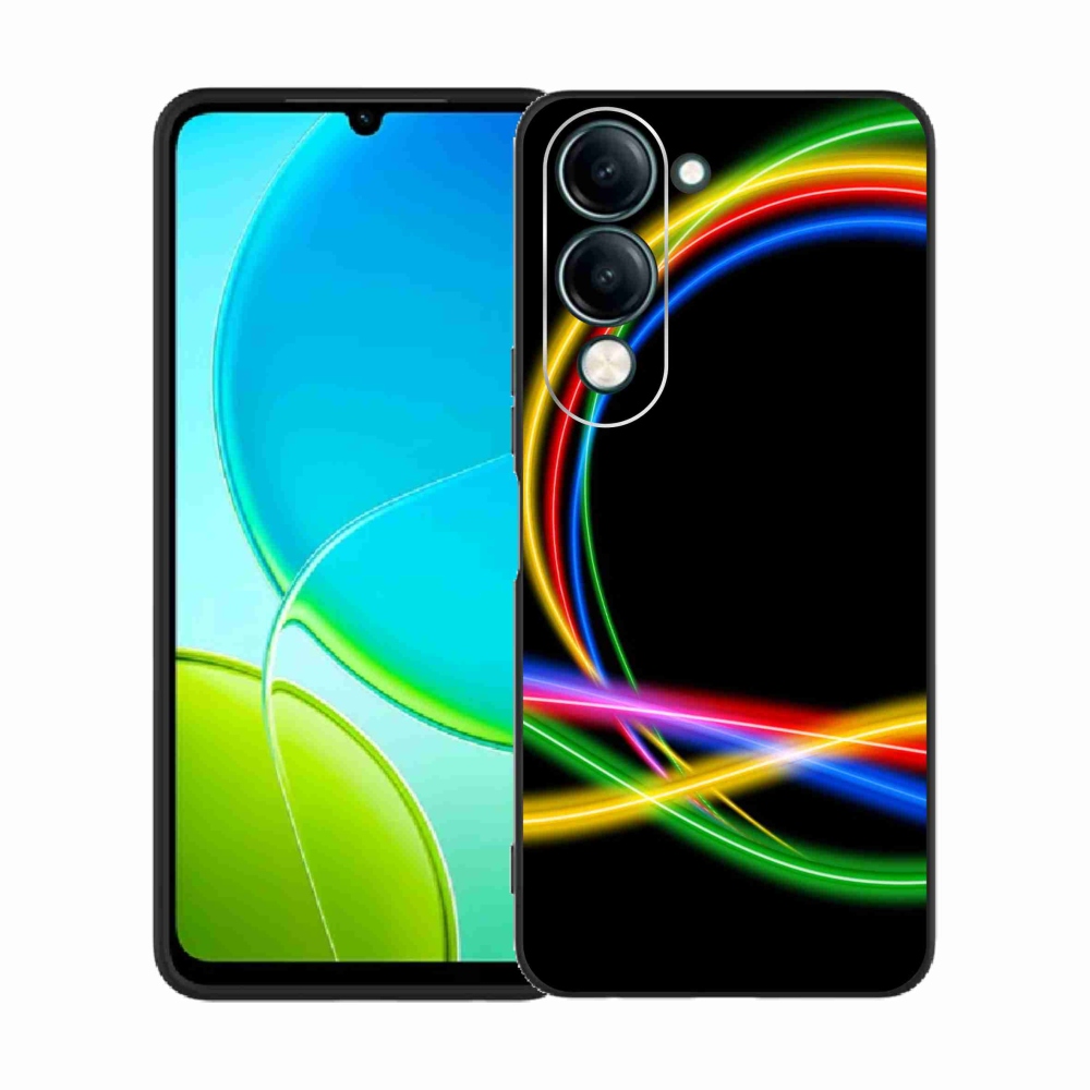 Gélový kryt mmCase na Vivo Y29s 5G - neónové kruhy