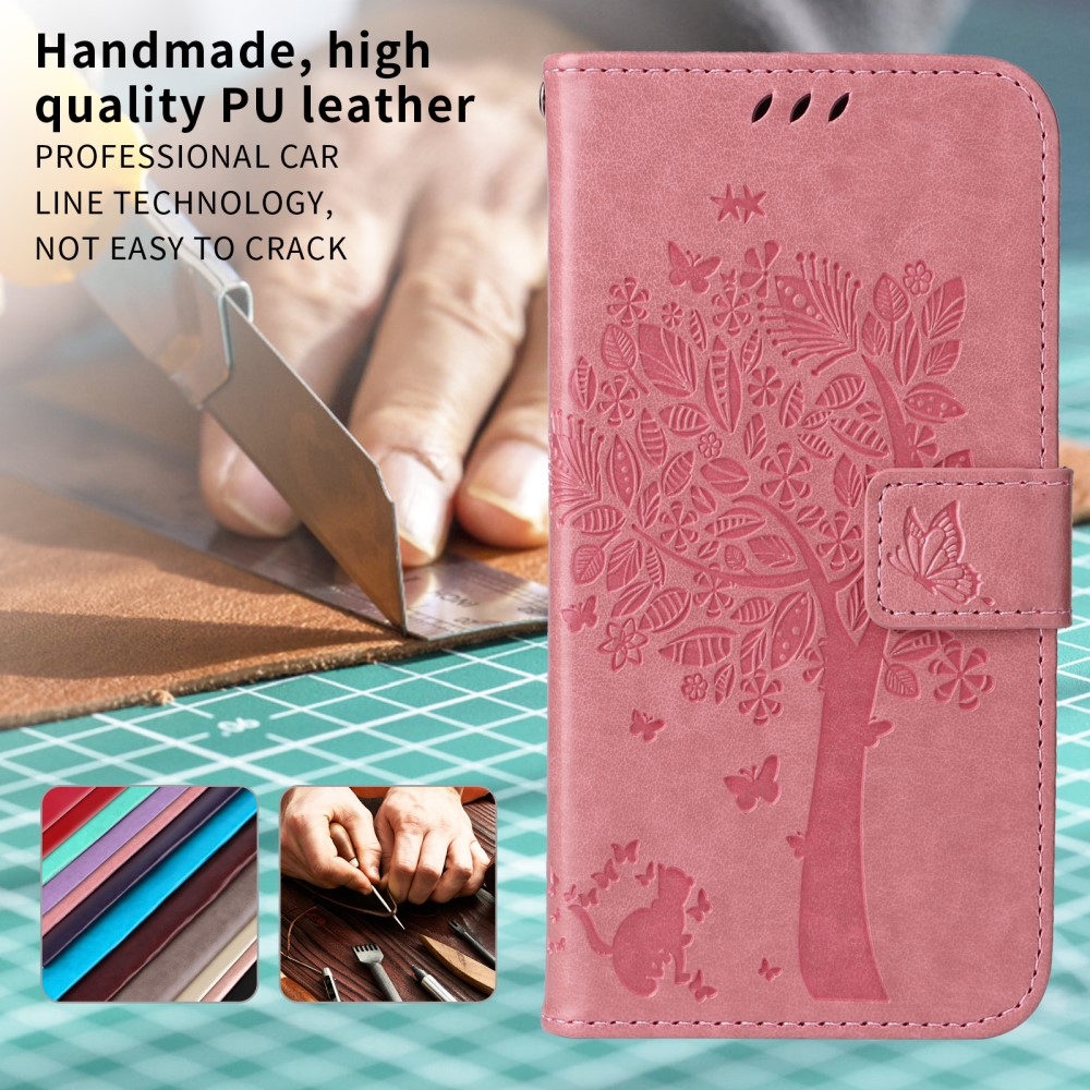 Trees knižkové puzdro na Xiaomi Redmi A5 (173.45x79.35x8.45mm) - ružové