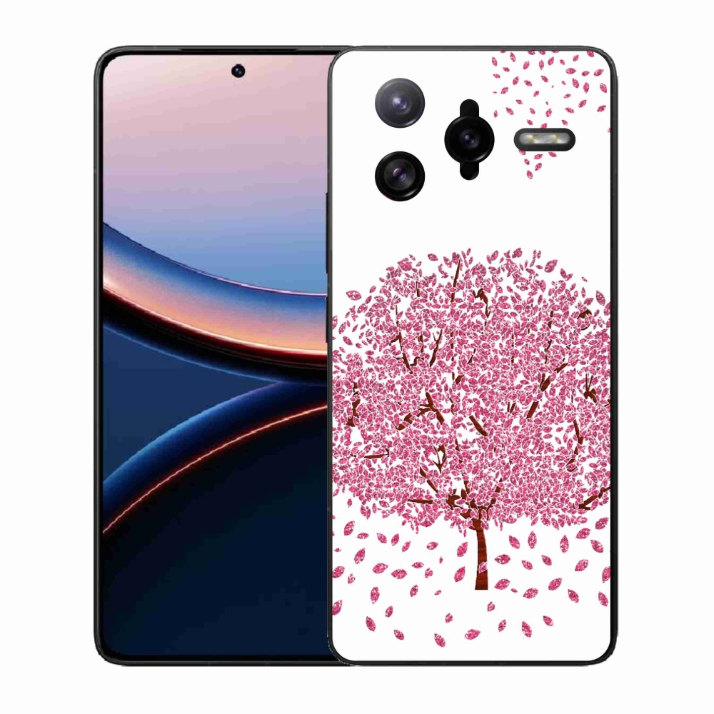 Gélový kryt mmCase na Xiaomi Poco F7 Ultra - kreslený strom s listami