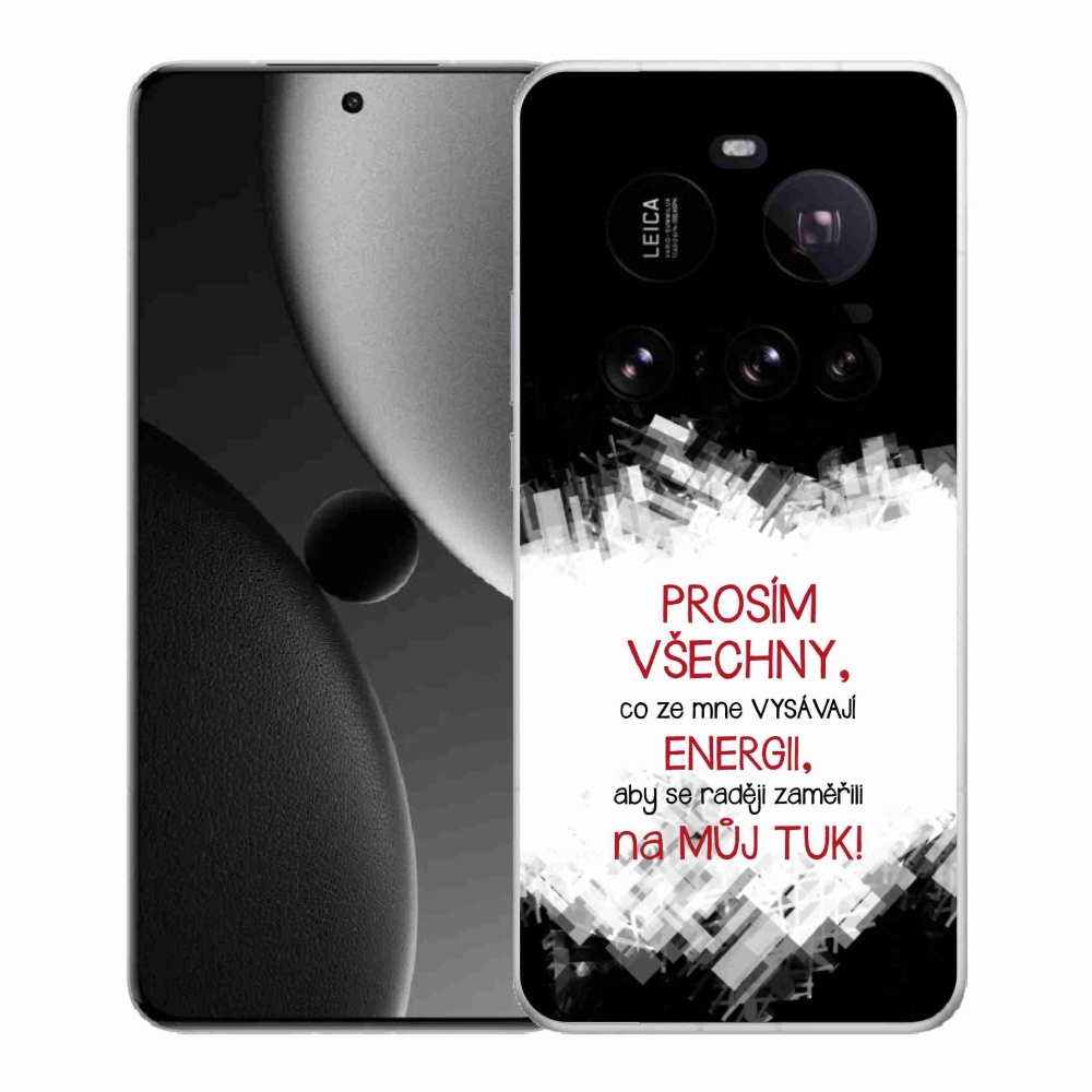 Gélový kryt mmCase na Xiaomi 15 Ultra - vtipný text 1 červený