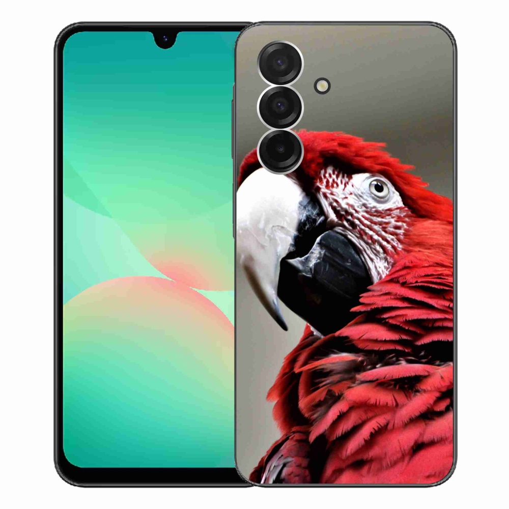 Gélový kryt mmCase na Samsung Galaxy A26 5G - papagáj ara červený