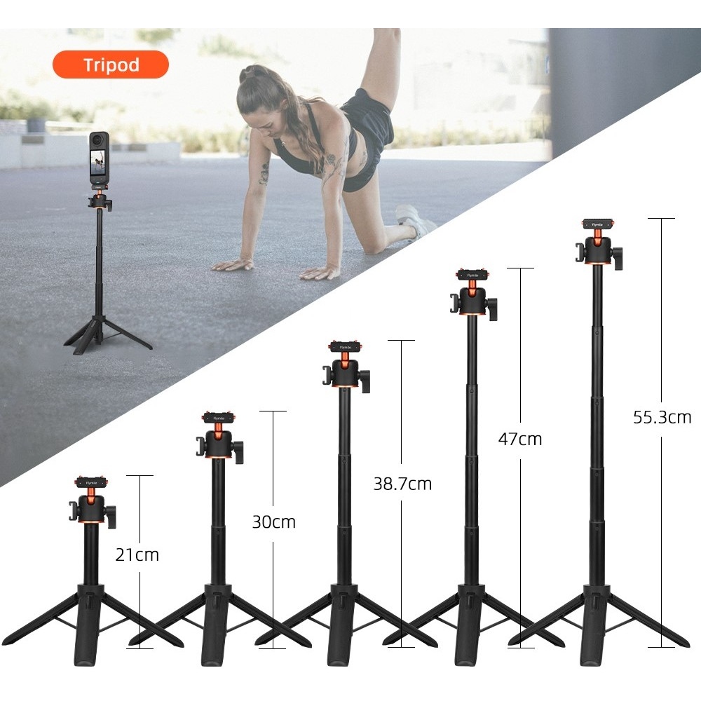 FLYMILE magnetická selfie tyč so statívom pre Insta360 Ace Pro, X5 a X3