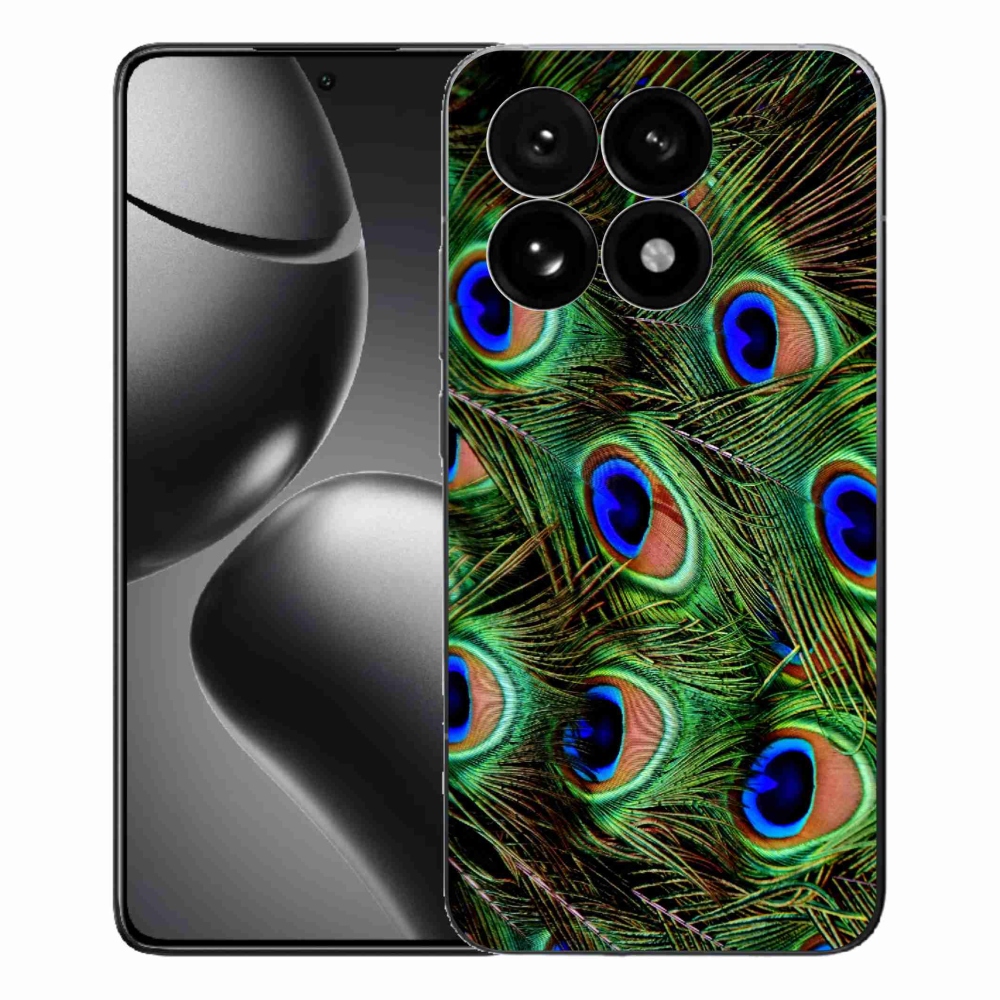 Gélový kryt mmCase na Xiaomi 15T - pávie perie