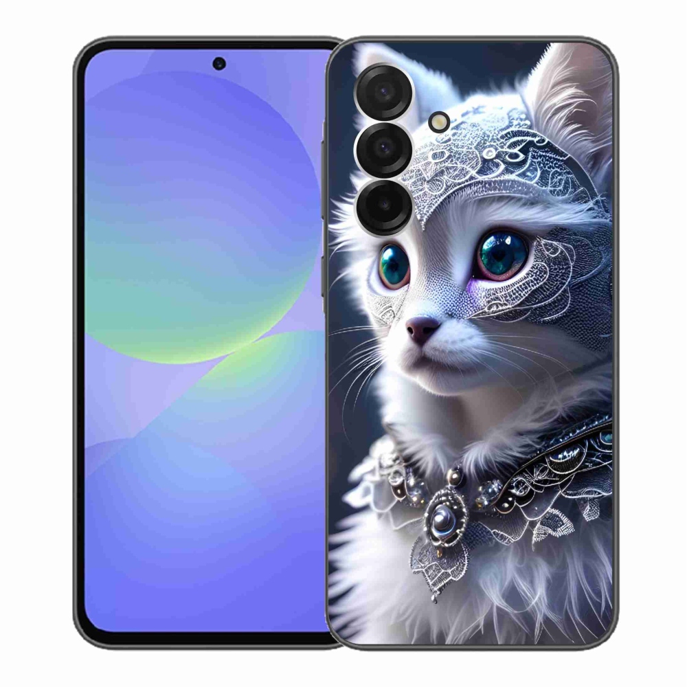 Gélový kryt mmCase na Samsung Galaxy A36 5G - biela mačka