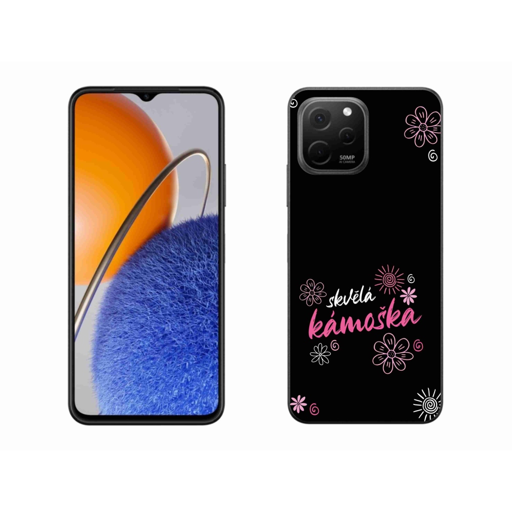 Gélový kryt mmCase na Huawei Nova Y61 - skvelá kamoška čierne pozadie